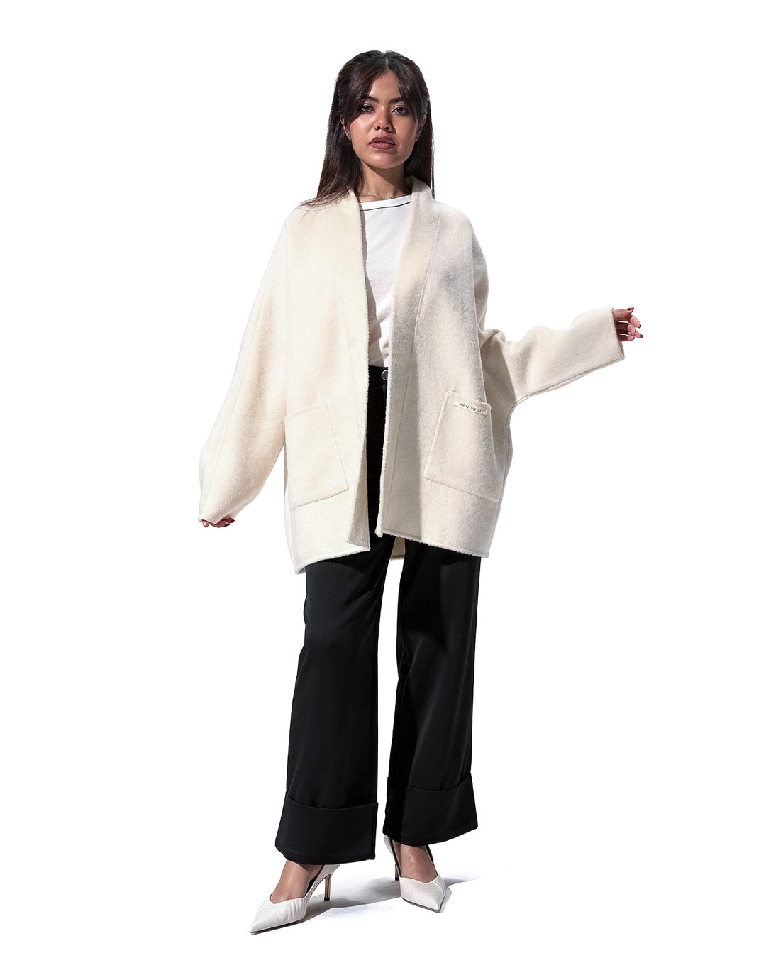 طقم سفر ويومي أسود وبيج مريح بأكمام طويلة - CL8004 - الصورة 5