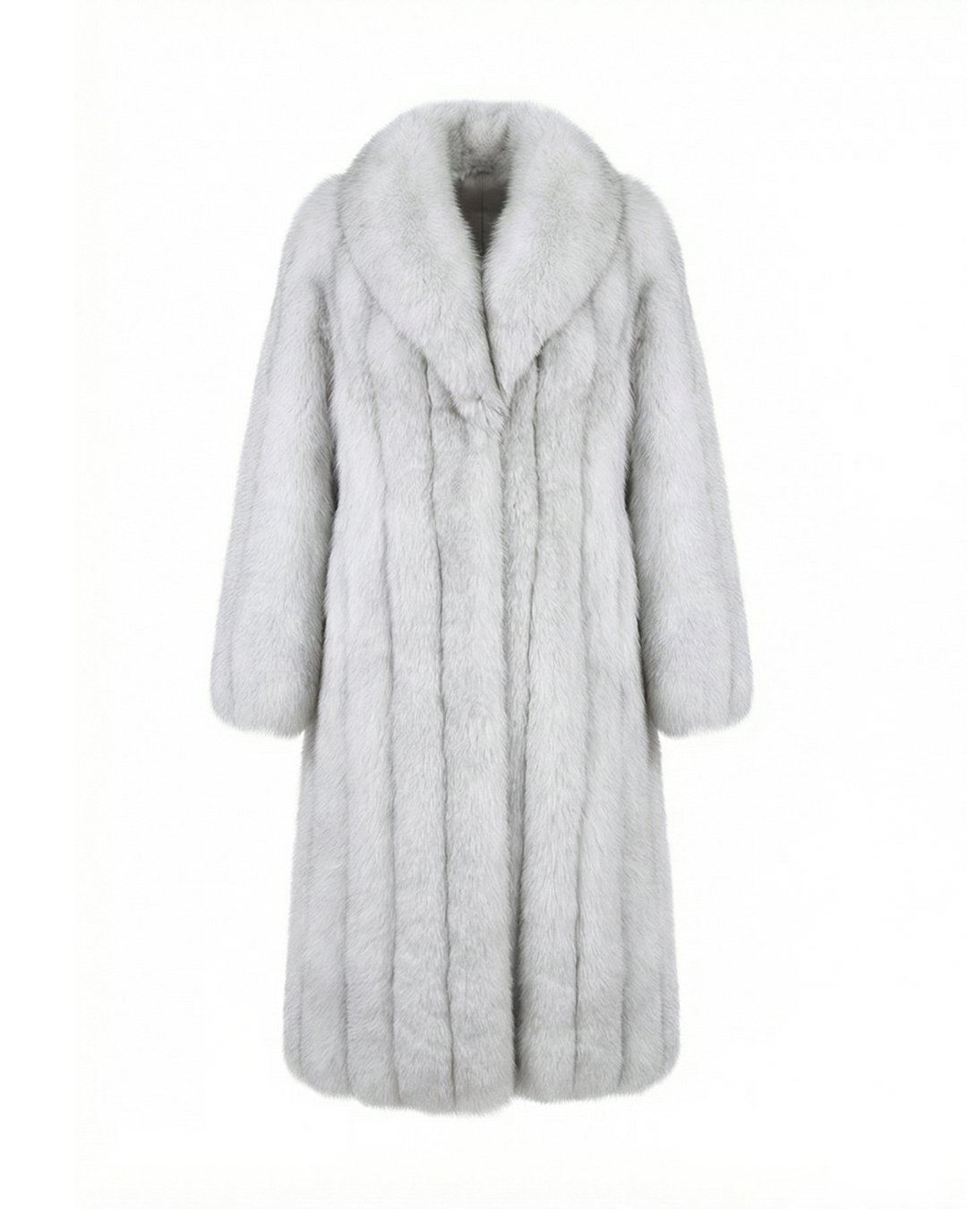 جاكيت سفر أبيض ورمادي واسع وثقيل - CL8001