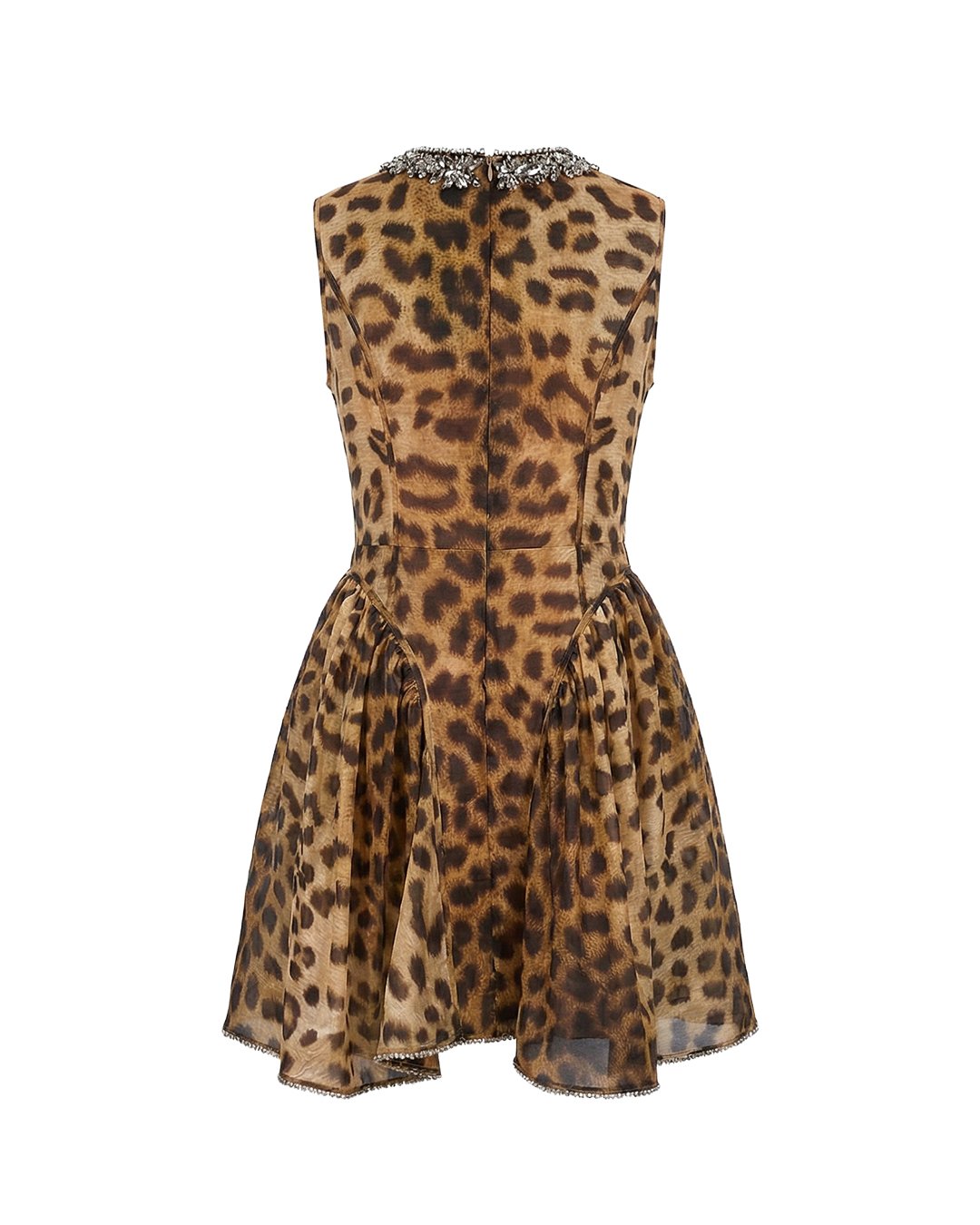 فستان سهرة بني قصير بدون أكمام - MATG762 - الصورة 2